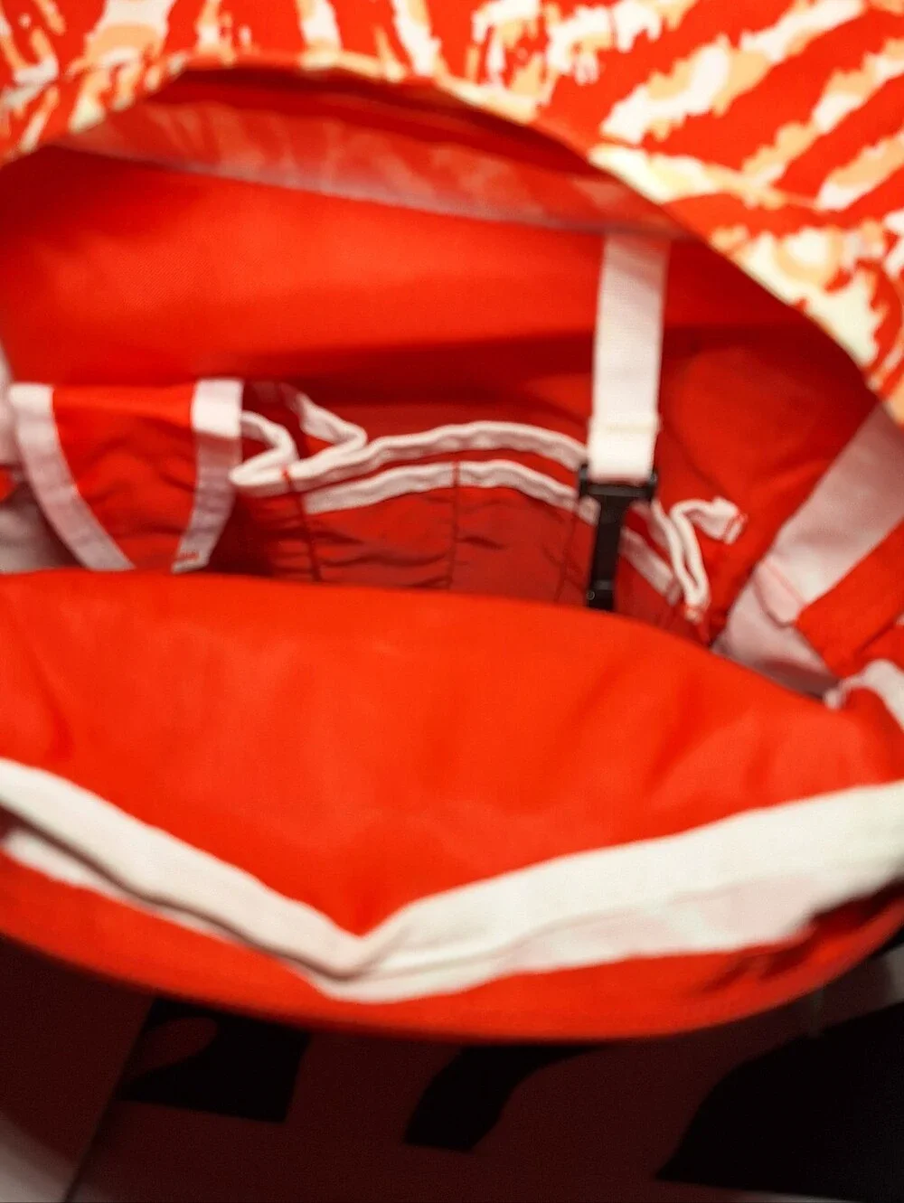 Jansport Backpack, Zebra Stripes, Red & White